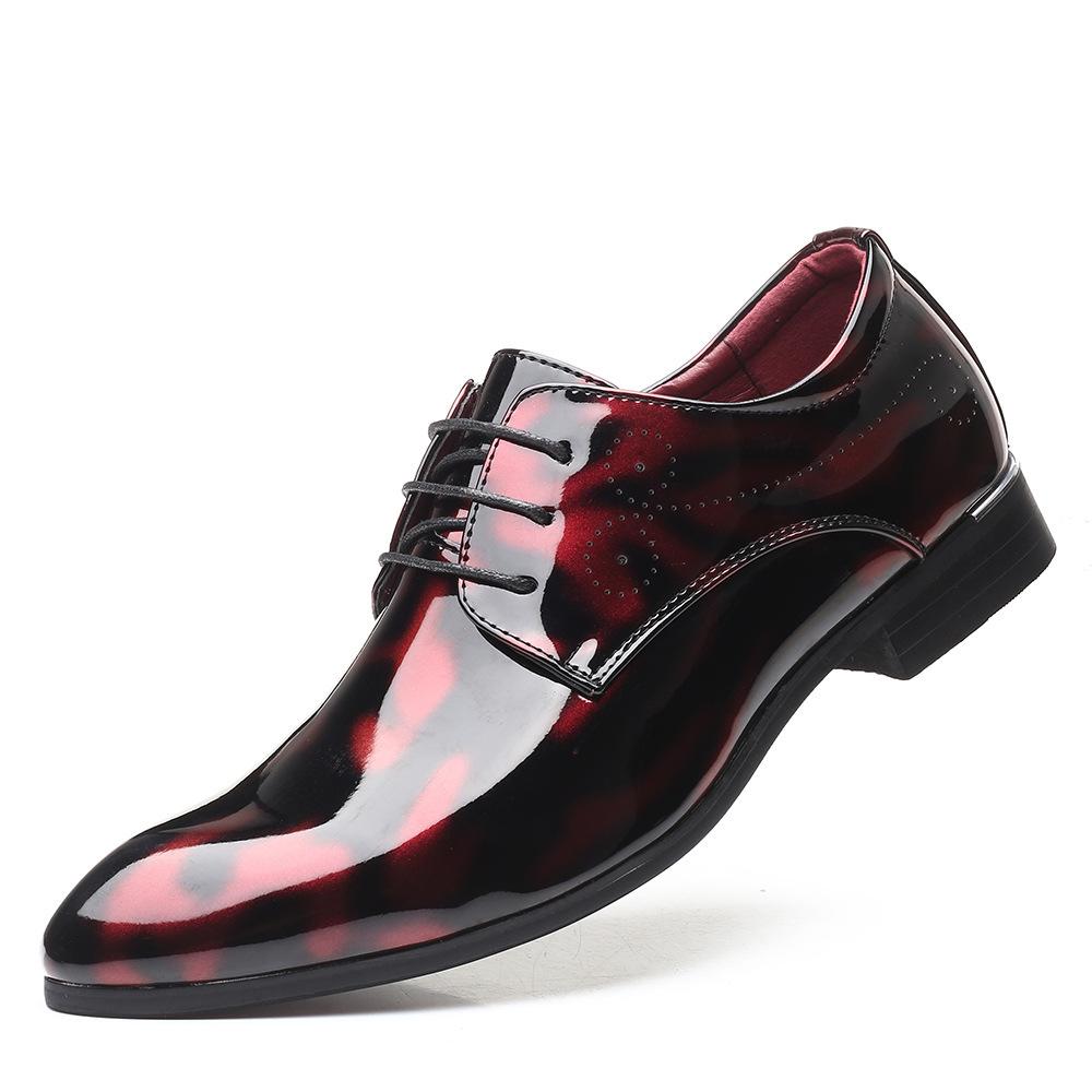 Duże Rozmiary Męskie Skórzane Buty Biznesowe Casualowe Buty Eleganckie Sznurowane Buty Oxfordy Buty Ślubne dla Mężczyzn Designerskie Buty Brogsy