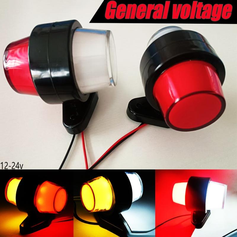 Side Marker LED Light 12V 24V for Trailer Truck Lorry Outline Indicator Lamp Bright Waterproof Amber Red White Lighting Accessory