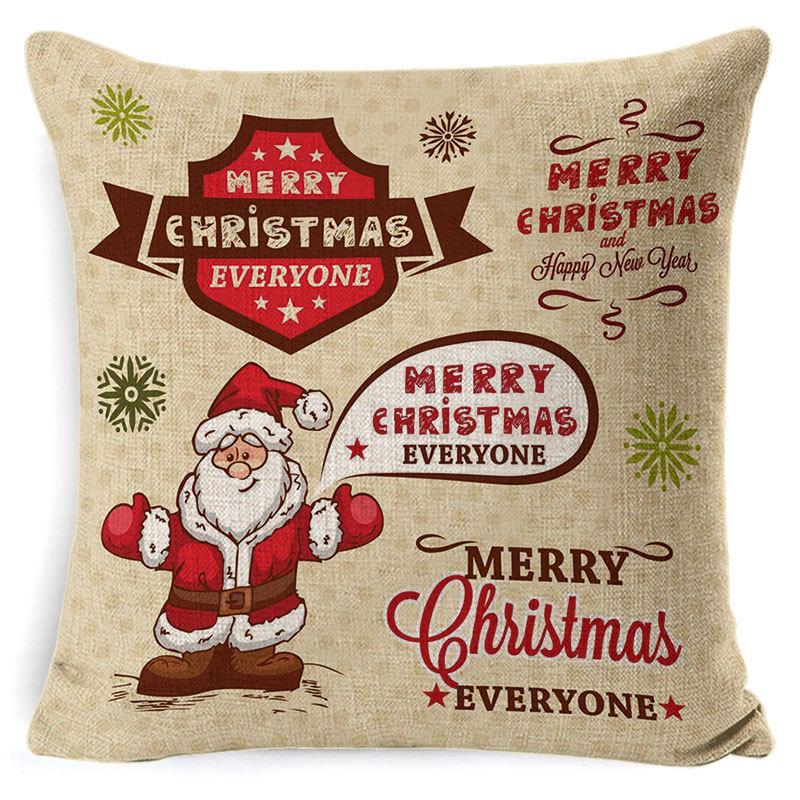 Printed Linen Pillow Cover Decoration Home Cartoon Animal Sofa Cushion Cover Cartoon Animal Print