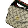 Gucci Ophidia Podwójne G Logo Zapięcie na zatrzask Płótno i Skóra Mini Torba na Ramię Damska torba na ramię Brązowy 764961-96IWG-8745