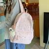 Schoolbag New College Student Backpack Women's Large Capacity Burden Reduction Student School Bag Lightweight Fashion Star Going Casual Backpack