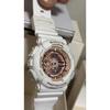 Used CASIO Baby-G White Pink Gold Watch