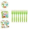 Adorable Cartoon Dinosaur Party Birthday Supplies Complete Tableware Plates Cups Banner