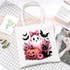 Halloween Halloween Printed Canvas Bag Lazy Style Trend Student Leisure Shoulder Bag Large Capacity