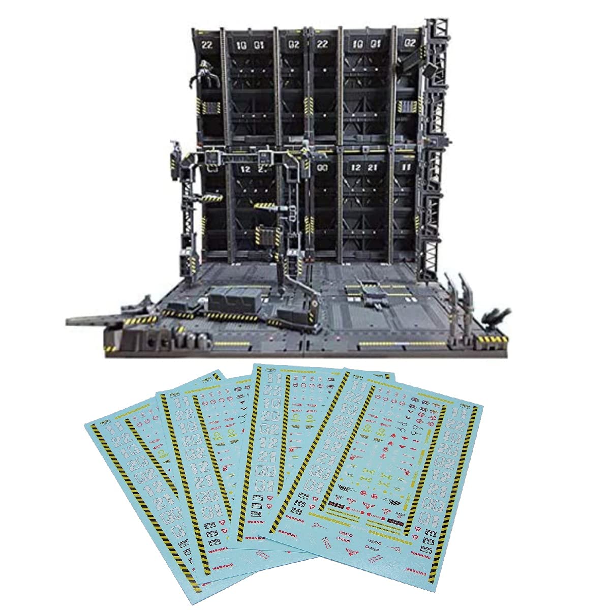 

(UME-STAR) Gunpla Plastic Model Diorama Base Hangar Model Display Base Battleship Dock Plastic Model Background