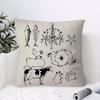 Cushion Cover Anti-dustmite Pillowcase Invisible Zipper Silky Short Plush Sofa Cushion Cover Slavic Mythology And Folk Tales