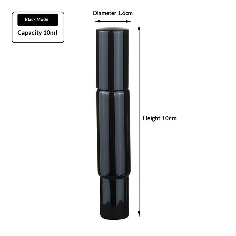 1Pcs Dual Head Perfume Refillable Bottle Essential Oil Roller Ball Glass Spray Bottle Atomizer Empty Bottle For Fragrance Travel
