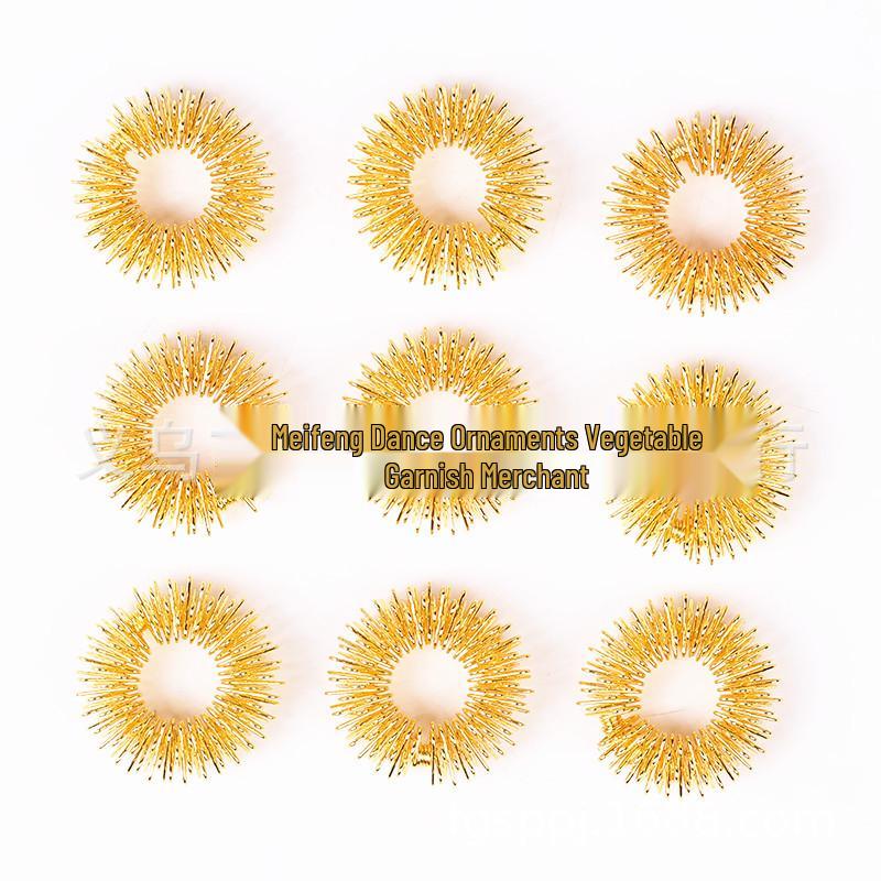 

Mini Finger Massage Ring - Multi-color Options Available Standard Gold