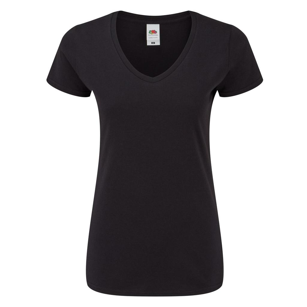Fruit of the Loom Womens/Ladies Iconic 150 V Neck T-Shirt