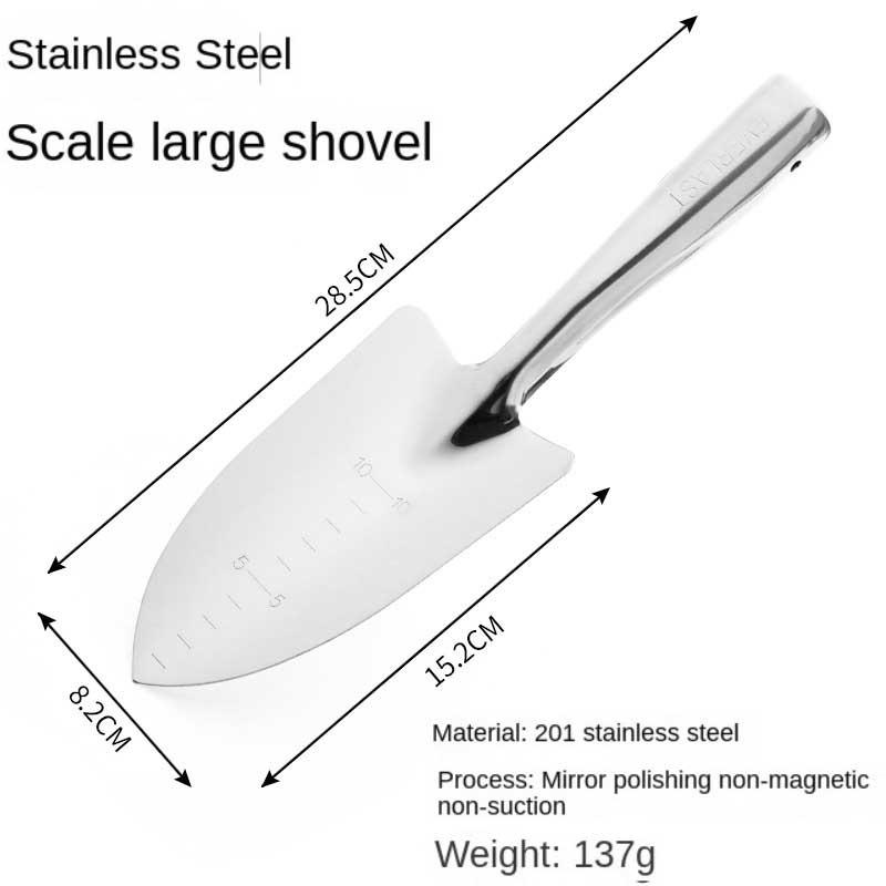 Praktische roestvrijstalen Tuinschep Zware Uitvoering Ergonomische Handgreep Tuingereedschap Planten Verplanten Tuin Handschep