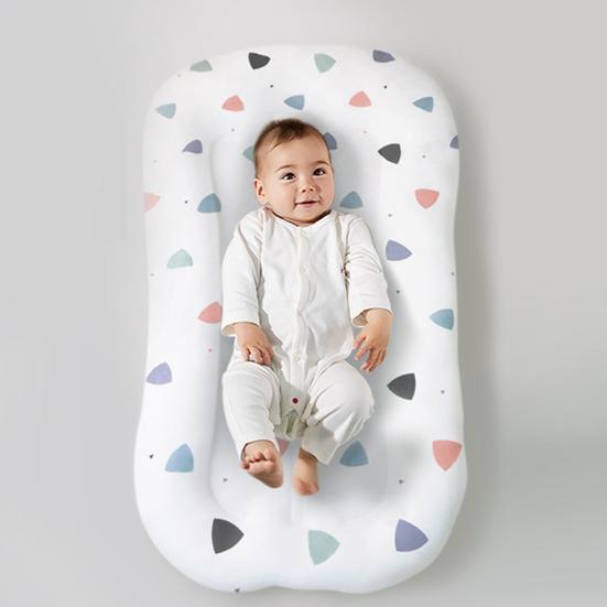 Baby Lounger Newborn Infant Lounger with Detachable Washable Cover Breathable Baby Lounging Cushion for Babies Tummy Time Bed Couch Use