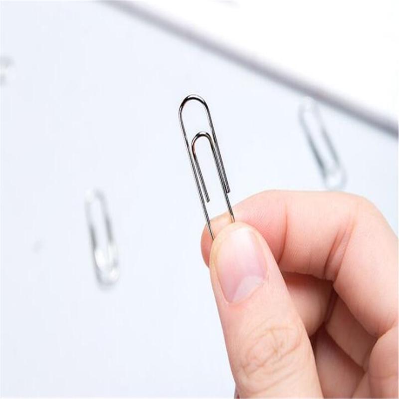 50/100/200PCS Metal Paper Clips Binding Clip Home Office Storage Supplies Anti Lost Mini Bookmark Planner Marking Paperclips