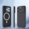 Slide Camera Lens Protection Magnetic Case for iPhone 15 13 12 14 Pro Max Plus For Magsafe Wireless Charging Soft Silicone Cover