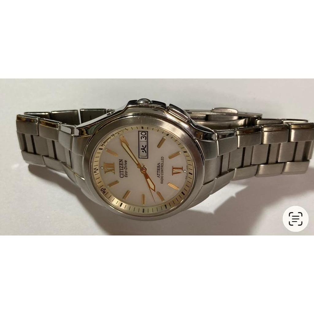 Used [Rare  Beautiful Condition] Citizen Attesa Eco-Drive Radio-Controlled Watch