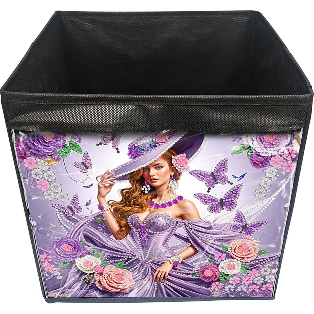 Diamond Painting Storage Bin Canvas Organizer Box Diamond Painting Kit Diamond Painting Storage Container Home & Office Decor