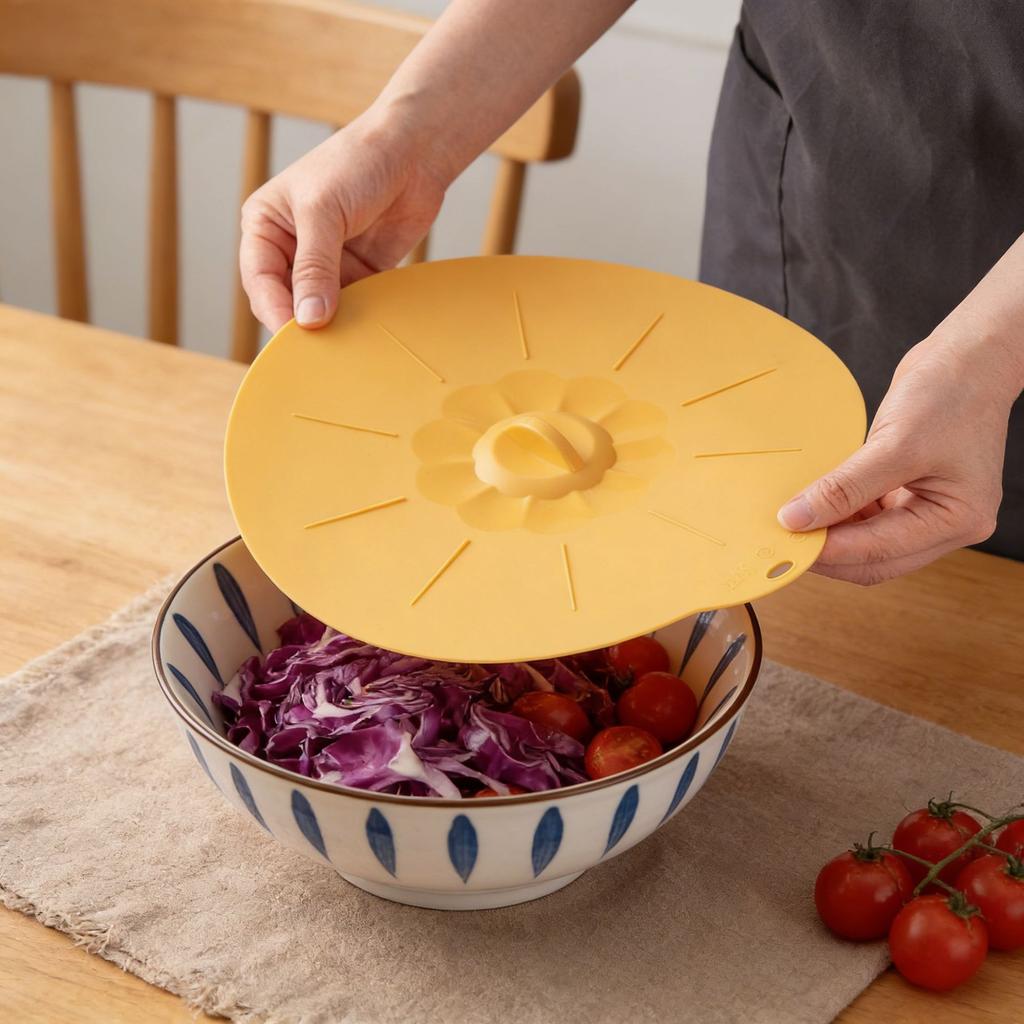 Food-grade silicone fresh-keeping cover high-temperature resistant sealed fresh-keeping high-temperature resistant kitchen tool