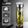 ZISIZ Portable Double Wall Glass Tumbler