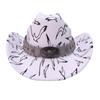 One-word Top Hat Retro Wind Bull Head Accessories Western Cowboy Hat European and American Sunshade Versatile Fashion Jazz Hat