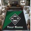 Tappeto in Cristallo Velluto Stampato Borussia Mönchengladbach Tappeto Antiscivolo in Cristallo Velluto Per Divano Camera da Letto Decorazione Interna per la Casa