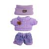 17cm Doll Clothes 3-Piece Hat Sweater Pants Sets Handmade Baby Doll Outfits Stylish Adorable Accessories for Doll Collectors