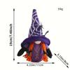 Spooky Halloween Gnome Plush Doll  Perfect for Home Decor & Holiday decor