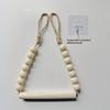 Beaded Wooden Stick Toilet Paper Holder Nordic Natural Wood Style Ideal For Home Decor Hanging Decorations
