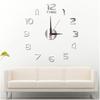 Nordic Simple Study Living Room Clock DIY Silent Wall Clock Three-dimensional Digital Decorative Wall Clock