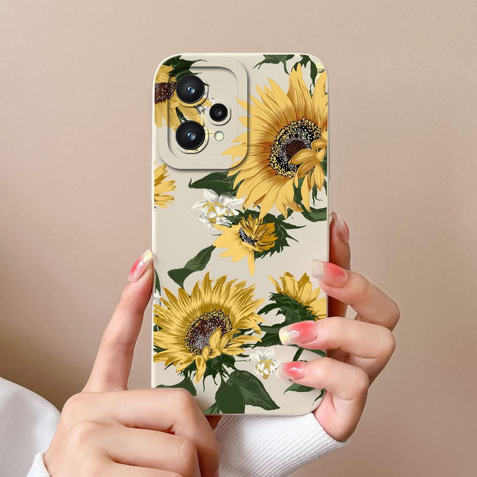 Einfache Hülle für Realme 9 Pro Plus Weiches Flüssigsilikon Vollständige Abdeckung Anti-Drop-Schale für Realme9-Serie Hochwertige Handyhülle