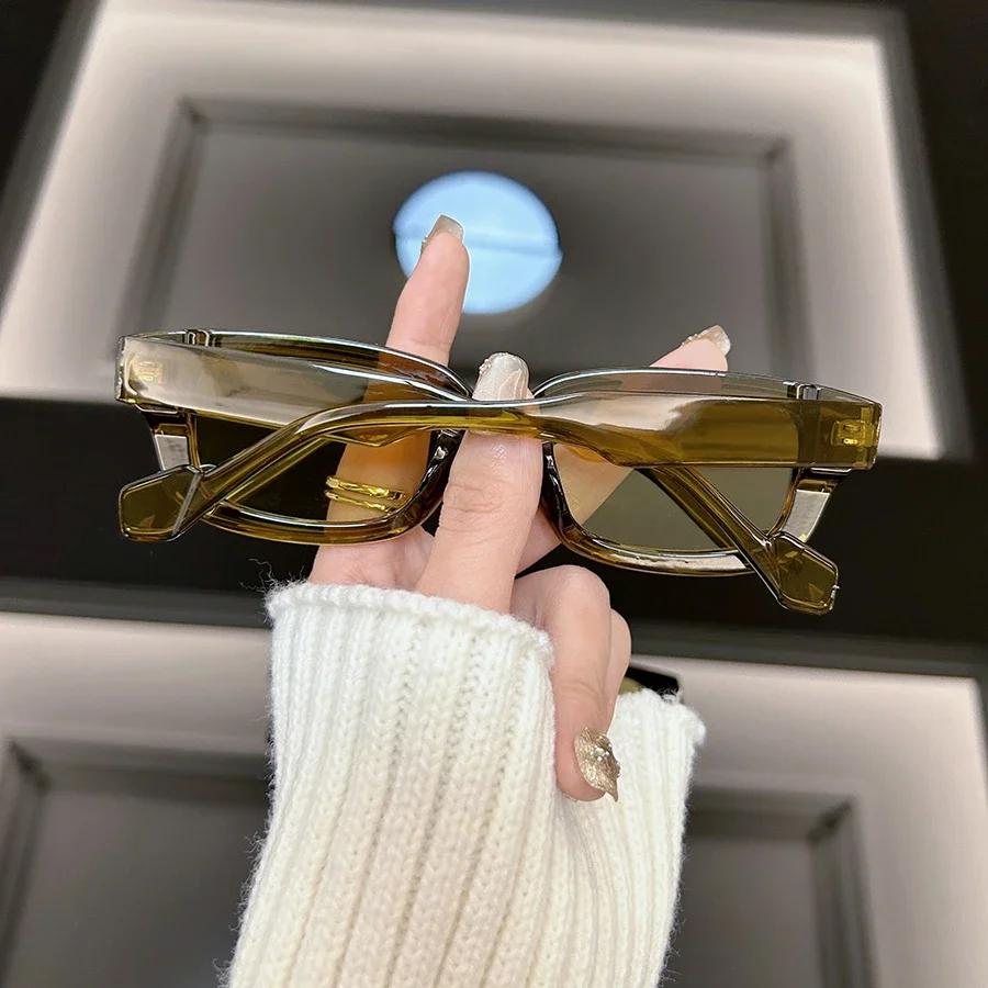 Square Fashion Sunglasses Women Men Brand Designer Vintage Rectangle Frame Sun Glasses Female Male Mirror Shades