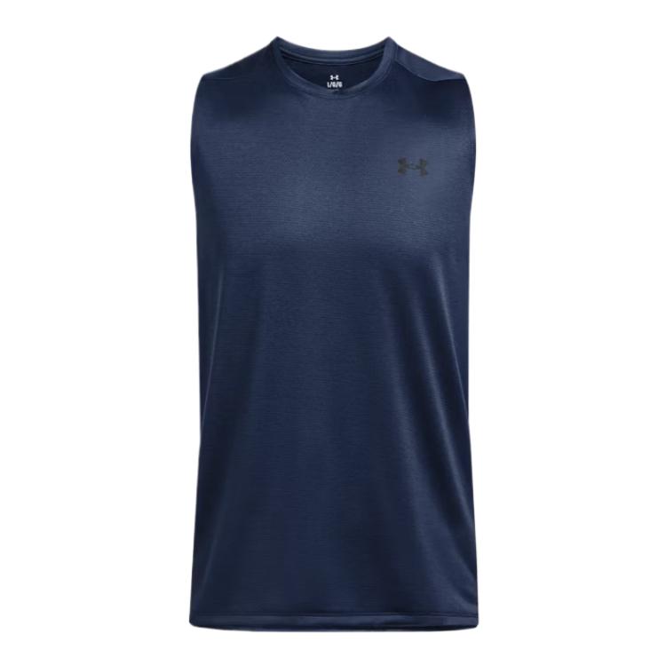 

Under Armour Tech Vent Comfortable Stylish Simple Solid Color Vest Men Tops Dark-Blue 1384290-408 XXL