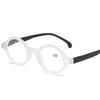 May Flower Vintage Brille für Sehschwäche Runde Retro Brille für Herren und Damen Rahmen mit Dioptrien +1+1.5+2+2.5