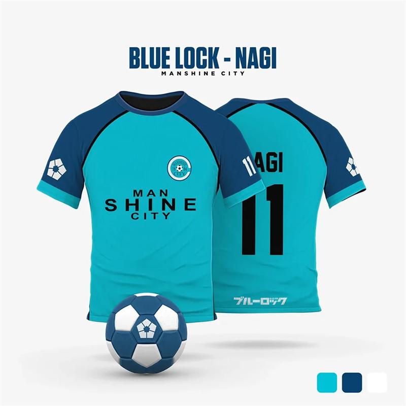 

Blue Lock Маншайн Сити Аниме Косплей мужская летняя футболка с коротким рукавом с индивидуальным именем и номером 2026 женская футболка S
