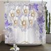 3D Beautiful Flower Tree Printed Bathroom Curtain Polyester Waterproof With Hooks Home Decoration Shower Curtain Bathroom Screen