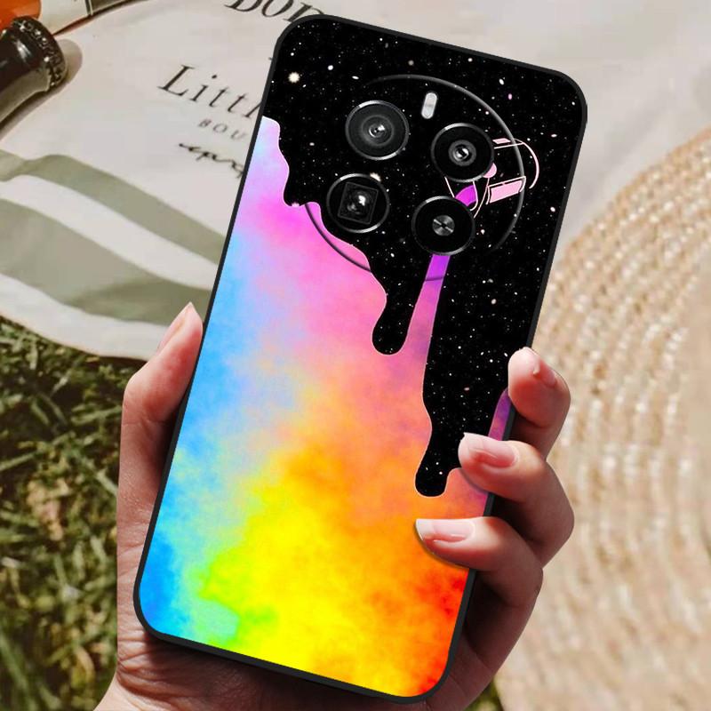 Für Realme 12 Pro Plus Hülle Luxus Handy Silikon Rückseite für Realme 12 Plus Hüllen Realme12 pro+ plus Schutzhülle Capas