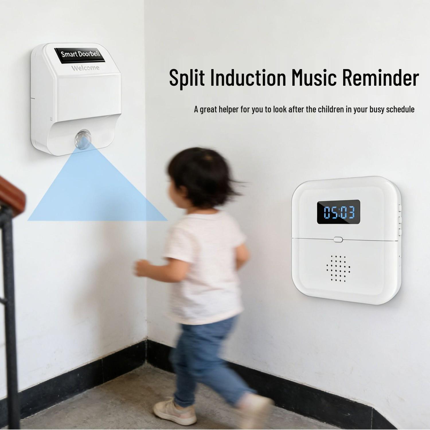 

Smart Baby Monitor Door Sensor - Ensures Safety and Monitors Your Baby s Movements Receiver (Requires Pairing)