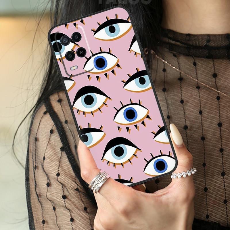 

Lucky Eye Blue Evil Eye Print Case For Oppo A80 A60 A40 A17 A57 A77 A74 A54 A94 A78 A98 A18 A38 A58 A96 A76 A16 A15 A5 Pro OPPO A57 5G