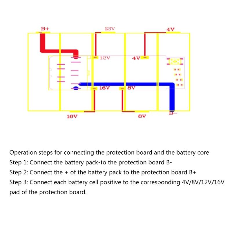 Light Weight Battery PCB Board Replacement Protective Charging Circuit Board Adapter for M18