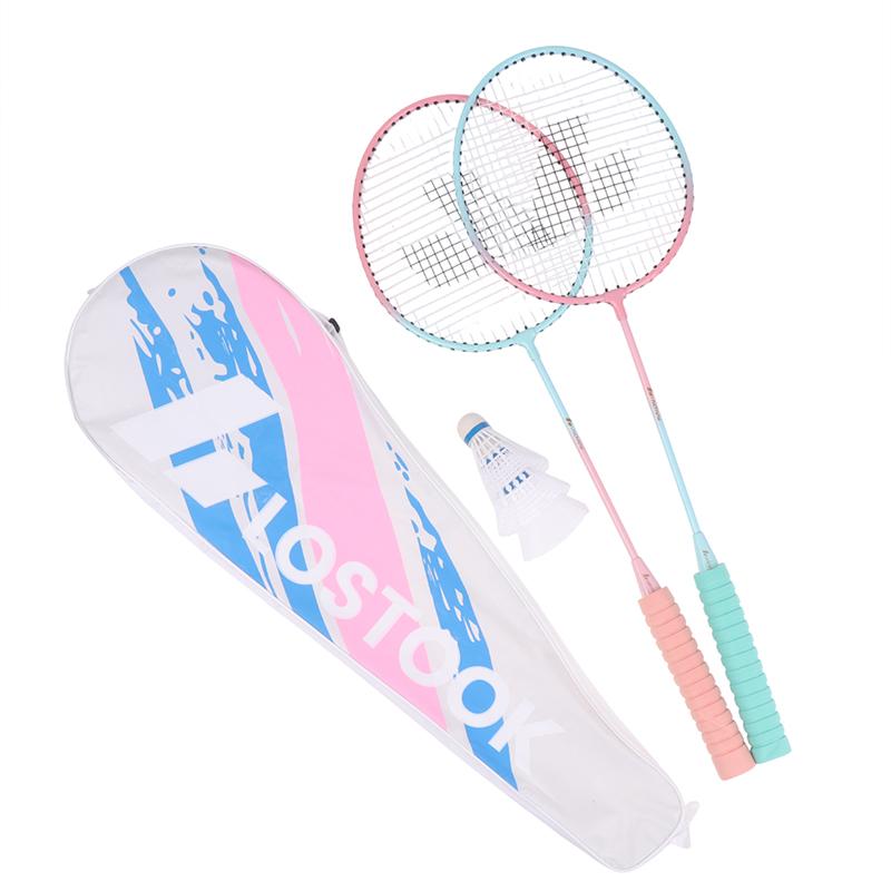 

Iron Alloy Badminton Racket With 3 Nylon Shuttlecocks/1 Carry Bag By Beginners Durable Badminton Set Sports Fitness Equipment 1