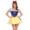 Stylish Adult Snow White Costume Dress Featuring Cotton Fabric Ideal For Themed Parties