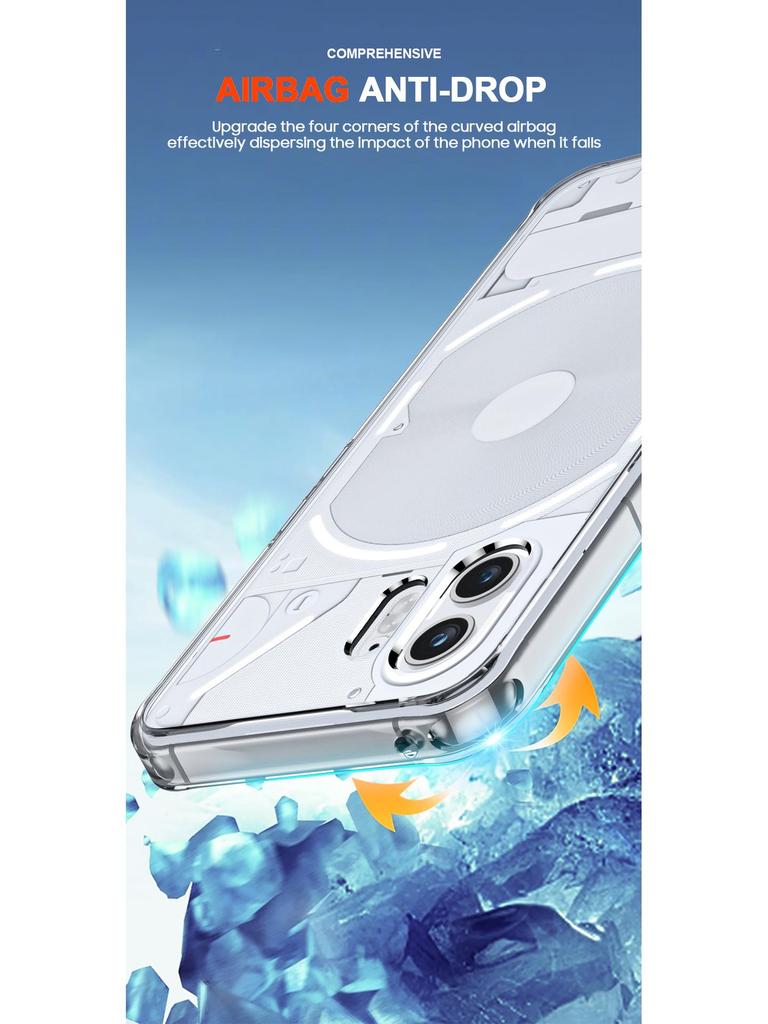 Ultracienkie Przezroczyste Etui TPU+PC dla Nothing Phone 3 i Phone 2