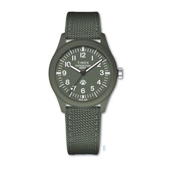 Reloj TIMEX Expedition North Traprock Solar 40 mm Ecológico - Correa Verde Esfera Caja