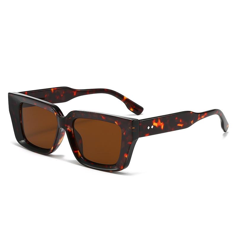 Białe Okulary Damskie Modne Kwadratowe Niszowe Wysokiej Klasy Okulary Streetowe Cienkie Męskie