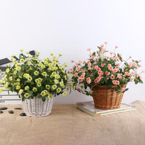 1 Bunch Artificial Flower Realistic Looking Decorative Eco-friendly Romantic Artificial Bouquet DIY Wedding Table Floral Decoration