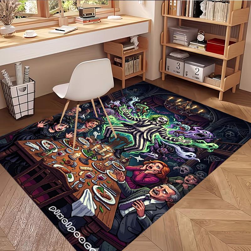 Bride of Chucky Print Rug, Washable Floor Carpet, For Entryway Dorm Laundry Room Office Study, Home Decor Birthday Christmas Gift