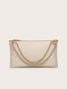elegant solid metal chain underarm woman evening bags for wedding and night