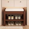 Solid Wood Stools Entrance Hall Change Shoe Stool Corner Comfortable Storage Ottomans Bedroom Bedside Storage Foot Pedal