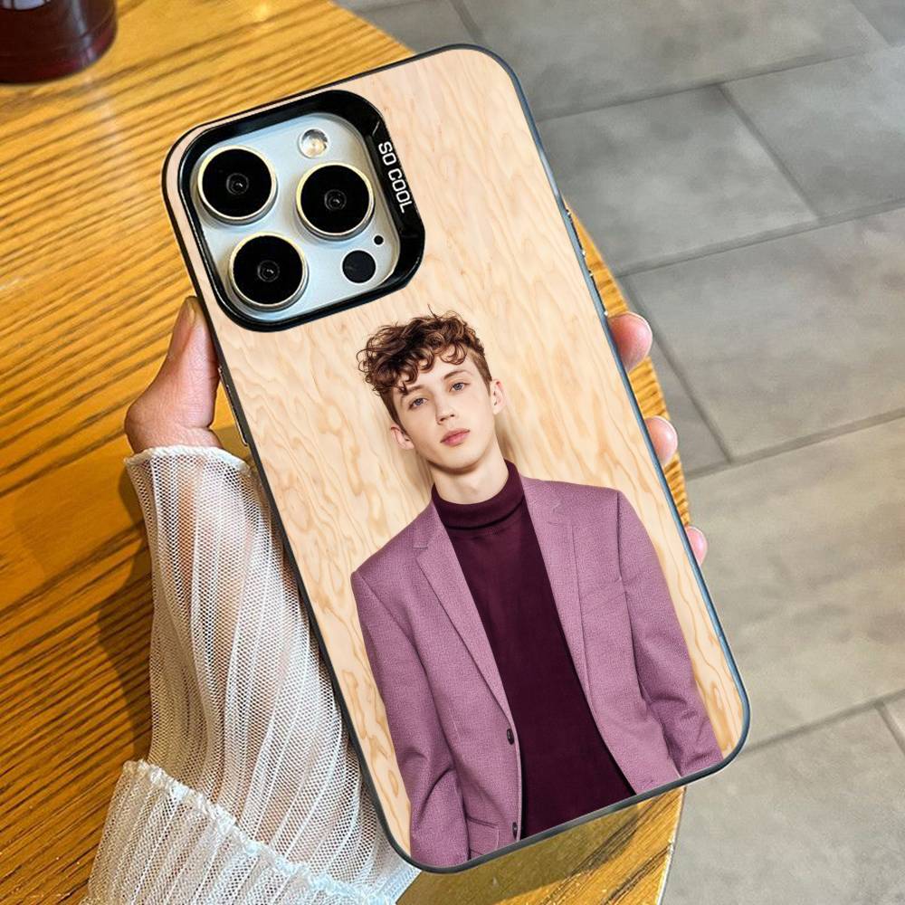 Engel Junge T-Troye Sivan Mellet Handyhülle Für iPhone 16 17 15 14 12 13 Pro Max Schwarz Süßigkeiten Matt Stoßfeste Hülle
