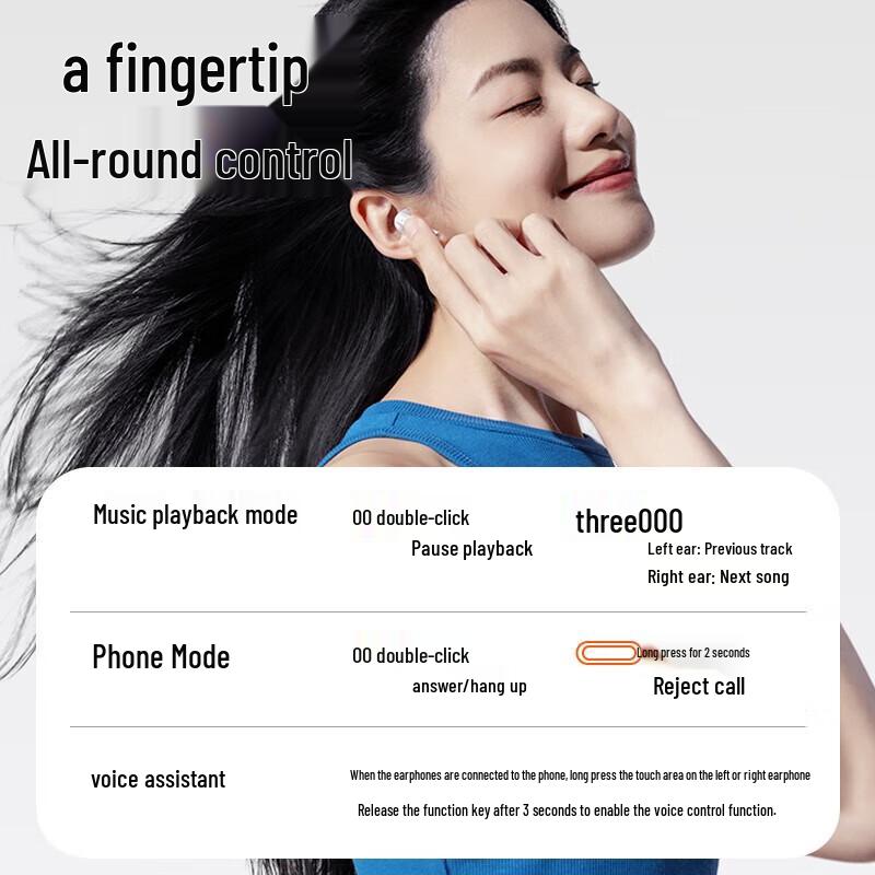 Pisen LV24JL Bluetooth 5.3 Half-In-Ear Sports Earbuds