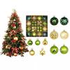 Charming 44 Piece Decorative Christmas Balls In Unique Shapes For Elegant Holiday Display