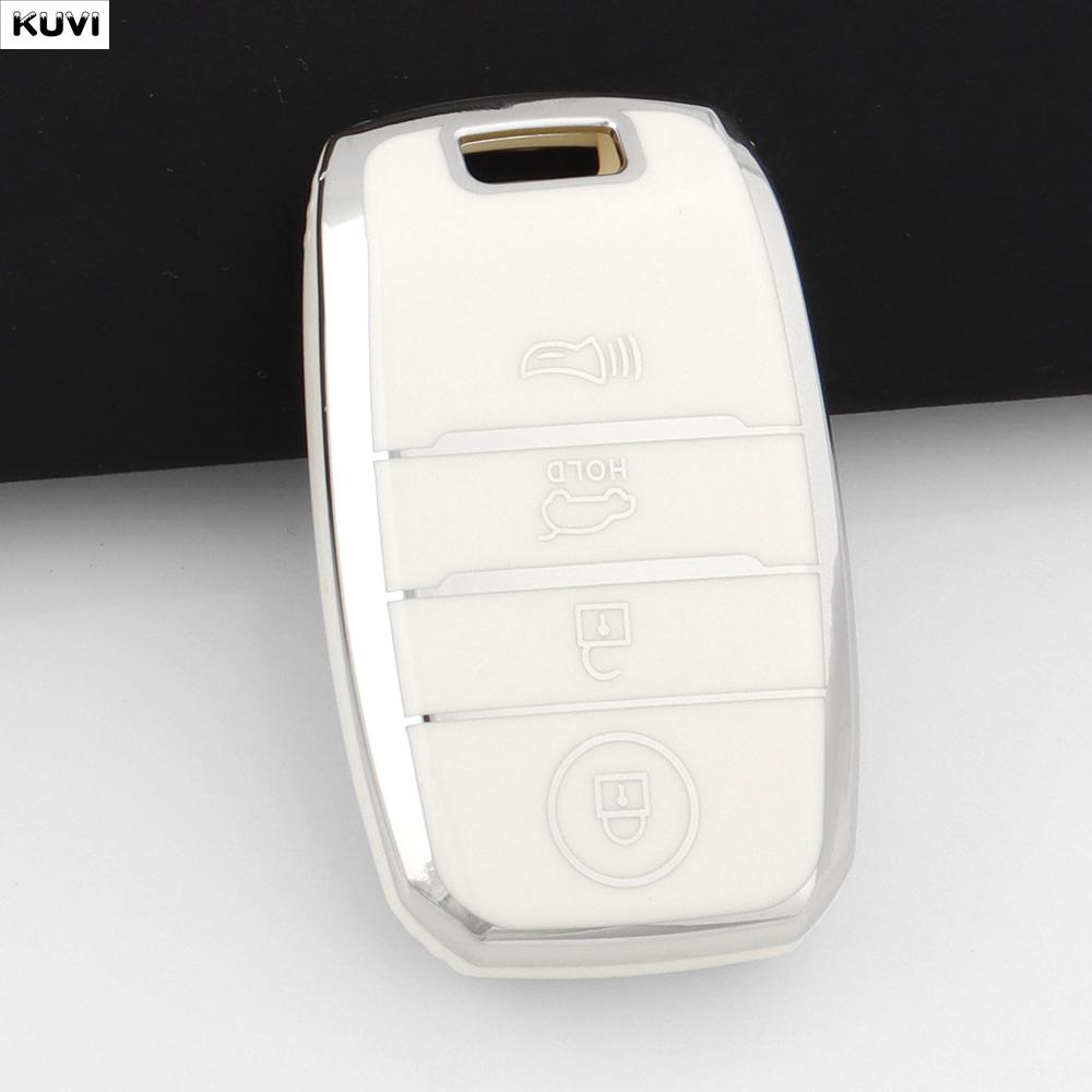 TPU Car Smart Key Case Cover Fob Keychain For 3 4 Buttons Kia Sportage Cerato Optima K2 K3 K4 K5 RIO Picanto Soul Sorento Sedona